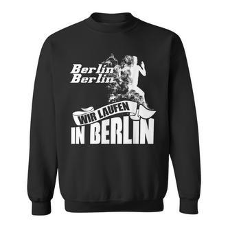 Marathon Berlin Motif Running Vent Clothing Athletes Runner Sweatshirt - Seseable De