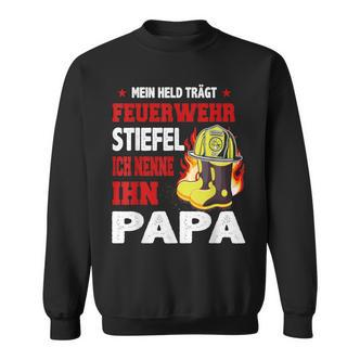 Mein Held Feuerwehrmann Papa Sweatshirt, Feuerwehr Motiv Tee - Seseable De