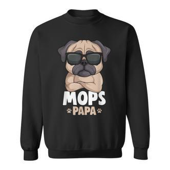 Mops Papa Lustiges Sweatshirt, Pug mit Sonnenbrillen für Hundeliebhaber - Seseable De