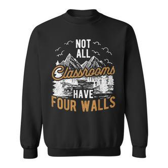 Nicht Alle Klassenzimmer Habenier Wände Wanderlustige Sweatshirt - Seseable De
