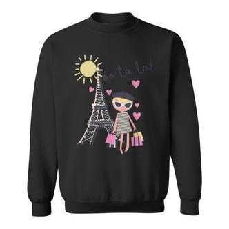 Paris France Eiffel Tower Retro Souvenir Vintage Sweatshirt - Seseable De