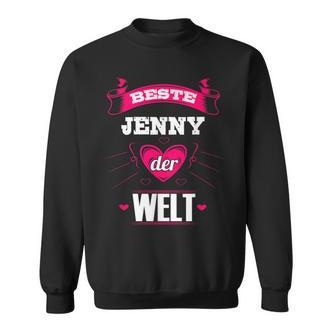 Personalisiertes Sweatshirt Beste Jenny der Welt in Schwarz, Unikat Design - Seseable De