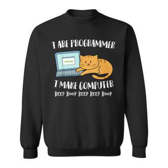 I Are Programmer Computer Scientist Computer Cat Sweatshirt - Seseable De