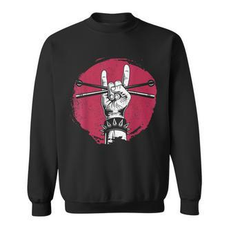 Punk Band Drum Kit Sweatshirt - Seseable De