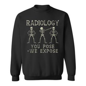 Radiologist Dabbing Skeleton X-Ray Radiology Sweatshirt - Seseable De