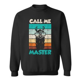 Retro Bulldogge Call Me Master Sweatshirt, Coole Hunde Liebhaber Mode - Seseable De