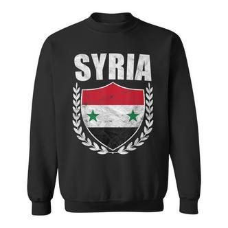 Syrien-Stolz-Flaggen-Sweatshirt mit Lorbeerkranz-Design - Seseable De