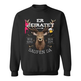 Team Groom Running Deer Stag Party Jga S Sweatshirt - Seseable De
