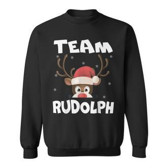 Team Rudolph Xmas Reindeer Deer Lover Sweatshirt - Seseable De
