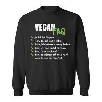 Vegan Vegan Vegan Slogan Sweatshirt - Seseable De