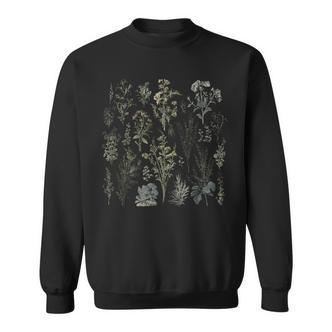 Vintage Inspirierte Blumenbotanische Diagramm Naturalist Sweatshirt - Seseable De