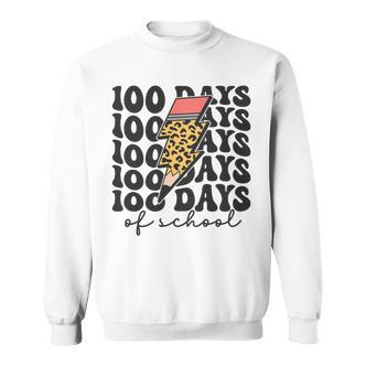 100 Tage Schule Lightning Bolt Pencil 100 Tag Für Lehrer Sweatshirt - Seseable De