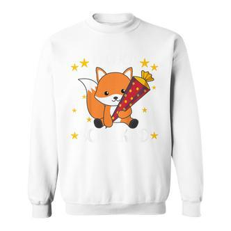 Children's Endlich Schulkind Fox School Cone School Cute Fox 80 Sweatshirt - Seseable De