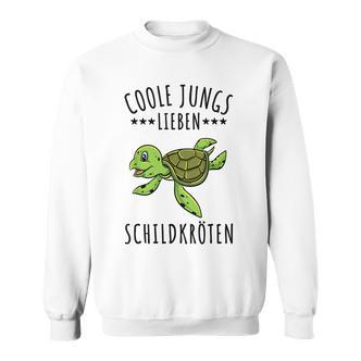 Coole Jungs Lieben Schildkröten Geschenk Sweatshirt - Seseable De