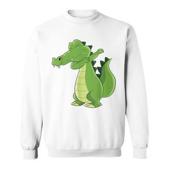 Dabbing Crocodile Dabbendes Crocodile Sweatshirt - Seseable De