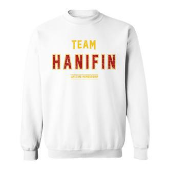Distressed Team Hanifin Proud Family Nachname Nachname Sweatshirt - Seseable De
