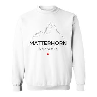 Matterhorn Switzerland Mountaineering Hiking Climbing Sweatshirt - Seseable De
