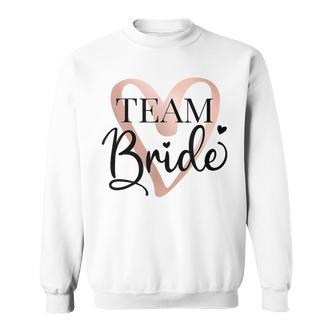 Team Braut Junggesellenabschied Dezent Herz Jga Bride To Be Sweatshirt - Seseable De
