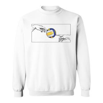Volleyball Ball For Volleyballers For Beach Volleyball Sweatshirt - Seseable De