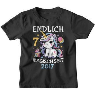 Endlich 7 Magisch Seit 2017 Kinder Tshirt - Seseable De