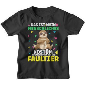 Faultier Outfit Für Faultier Liebhaber Für Kinder Fasching Kinder Tshirt - Seseable De
