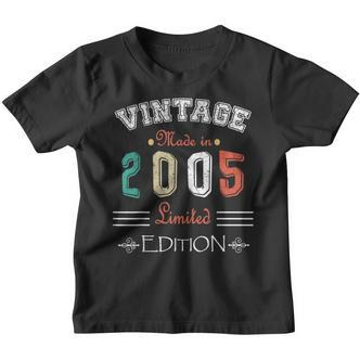 Geboren Im Jahr 2005Intage Made In 2005 Geburtstag Jahrestag 19 Kinder Tshirt - Seseable De