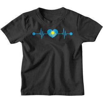 Heartbeat Kazakh Kazakhstan Kinder Tshirt - Seseable De
