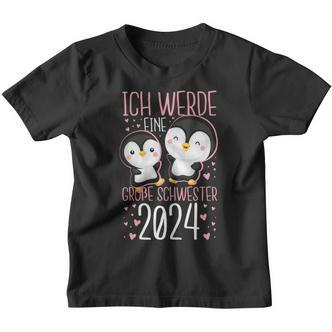 Ich Werde Eine Große Schwester 2024 Cute Penguin Motif Kinder Tshirt - Seseable De