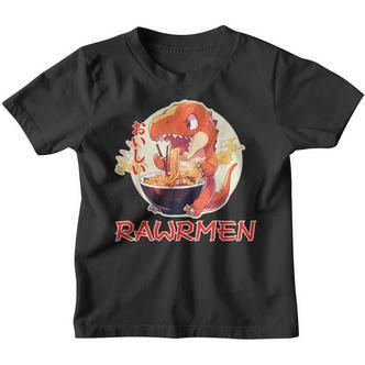 Kawaii Tyrannosaurs Rex Essen Ramen Rawrmen Japanese Anime Kinder Tshirt - Seseable De