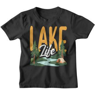 Lake Life Angeln Bootfahren Segeln Lustig Outdoor Kinder Tshirt - Seseable De