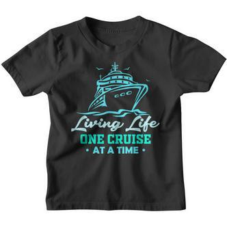Matching Living Life Eine Kreuzfahrt Nach Der Anderen Lustiges Kreuzfahrtschiff Kinder Tshirt - Seseable De