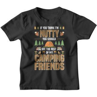 Nutty Camping Friends Outdoor Thanksgiving Camper Kinder Tshirt - Seseable De