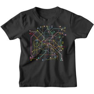 Plan De Paris Métro Train Kinder Tshirt - Seseable De