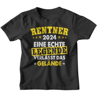 Rentner 2024 Eine Echte Legende Verlässt Das Gelände Kinder Tshirt - Seseable De