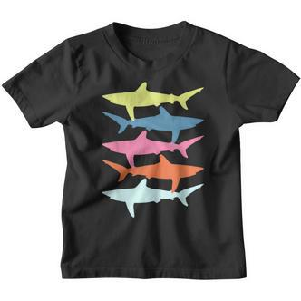 Shark Vintage Summer Beach Surfer Kinder Tshirt - Seseable De