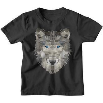 Wolf Polygon Dog Kinder Tshirt - Seseable De