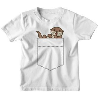 Cute Otter Cute Pocket Otter Kinder Tshirt - Seseable De