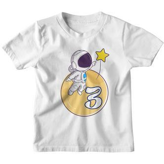 Kinder Astronaut Weltraum 3 Jahre Mond Planeten 3 Geburtstag Kinder Tshirt - Seseable De