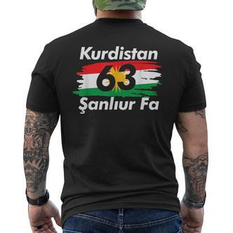 63 Sanliurfa Kurdistan Flag T-Shirt mit Rückendruck - Seseable De