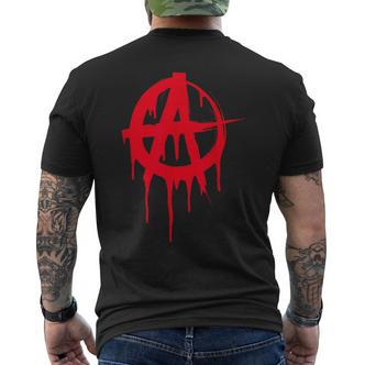 Anarchy Anarchy Symbol Sign Punk Rock T-Shirt mit Rückendruck - Seseable De