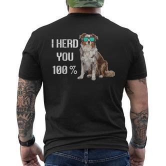 Australian Shepherd I Herd You 100 Aussie Hundebesitzer T-Shirt mit Rückendruck - Seseable De
