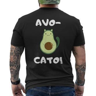 Avo-Cato Cat Avocado Meow Cat T-Shirt mit Rückendruck - Seseable De