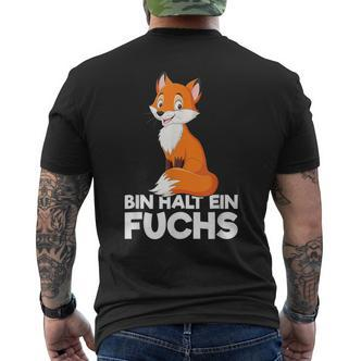 Bin Halt Ein Fuchsiges Statement T-Shirt mit Rückendruck - Seseable De