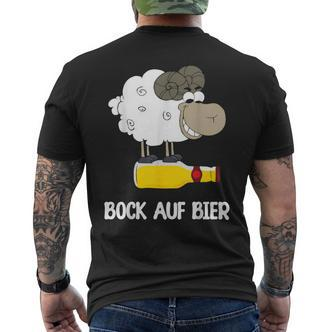 Bock Auf Bier Biertrinker Alkohol Bier Saufen T-Shirt mit Rückendruck - Seseable De