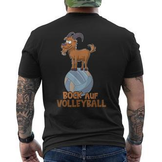 Bock On Volleyball Beach Volleyball Team Trainer Volleyball T-Shirt mit Rückendruck - Seseable De
