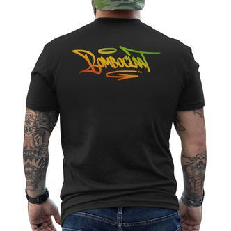 Bomboclaat Graffiti Tag Style Rasta Colours Reggae T-Shirt mit Rückendruck - Seseable De
