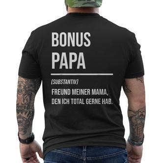 Bonuspapa Bonus Papa Step Dad S T-Shirt mit Rückendruck - Seseable De