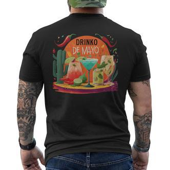 Cinco De Drinko Margarita Lustiges Mexikanisches Fest Cinco De Mayo T-Shirt mit Rückendruck - Seseable De