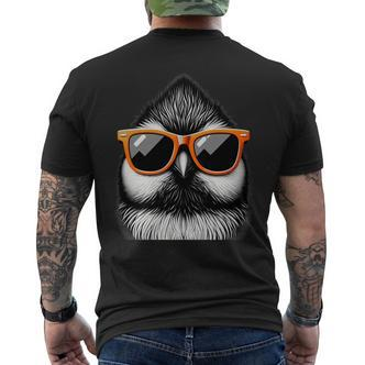 Coole Meiseogel Trägt Sonnenbrille Grafikkunst T-Shirt mit Rückendruck - Seseable De