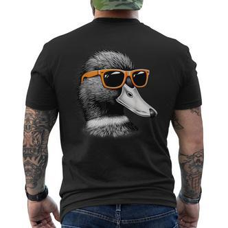 Coole Stockente Mit Sonnenbrille Grafikkunst T-Shirt mit Rückendruck - Seseable De